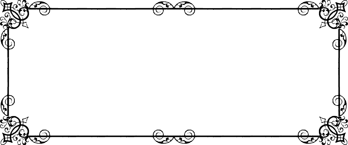 A delicate and playful border suitable for society printing.